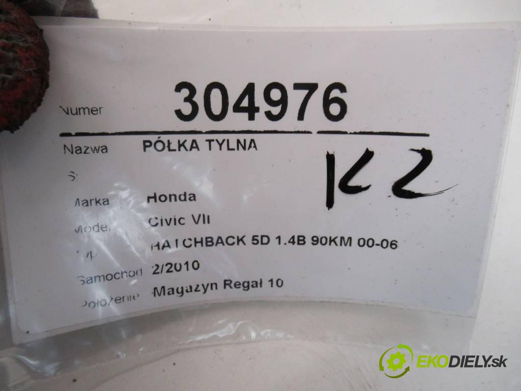 Honda Civic VII  2004 66 kW HATCHBACK 5D 1.4B 90KM 00-06 1400 Pláto zadná  (Pláta zadné)