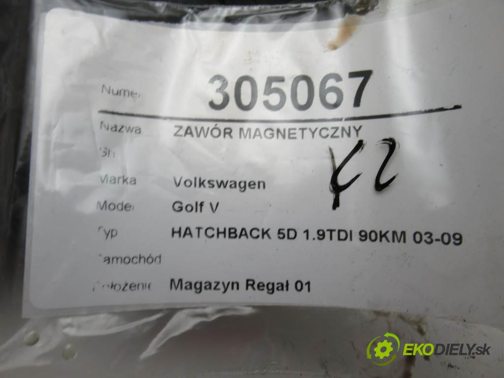 Volkswagen Golf V    HATCHBACK 5D 1.9TDI 90KM 03-09  ventil magnetický 1K0906279B