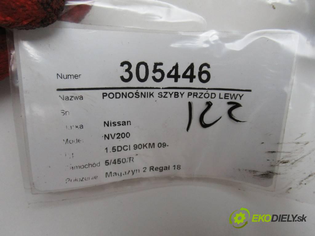 Nissan NV200  2013 66 kW 1.5DCI 90KM 09- 1500 mechanismus okna přední část levý 80731BJ30A