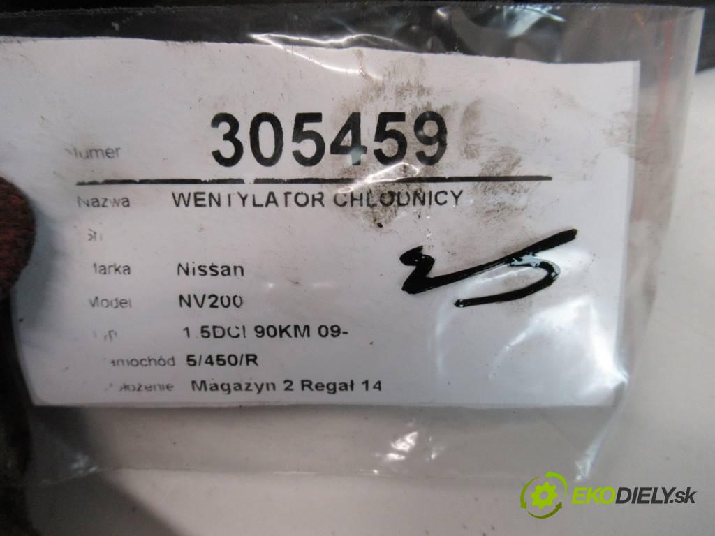 Nissan NV200  2013 66 kW 1.5DCI 90KM 09- 1500 Ventilátor chladiča T7439001 (Ventilátory)