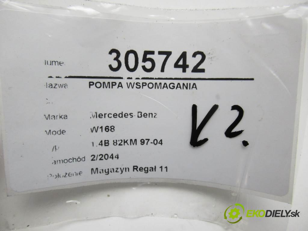 Mercedes-Benz W168  2003  1.4B 82KM 97-04 1400 Pumpa servočerpadlo A1684660501 (Servočerpadlá, pumpy riadenia)