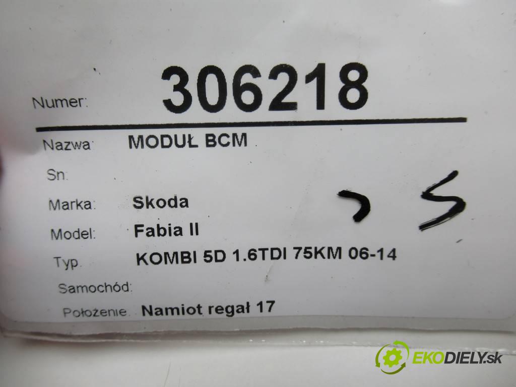 Skoda Fabia II    KOMBI 5D 1.6TDI 75KM 06-14  Modul BCM 6R7937085D (Ostatné)