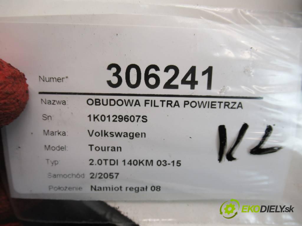 Volkswagen Touran  2003 100 kW 2.0TDI 140KM 03-15 2000 Obal filtra vzduchu 1K0129607S (Obaly filtrov vzduchu)