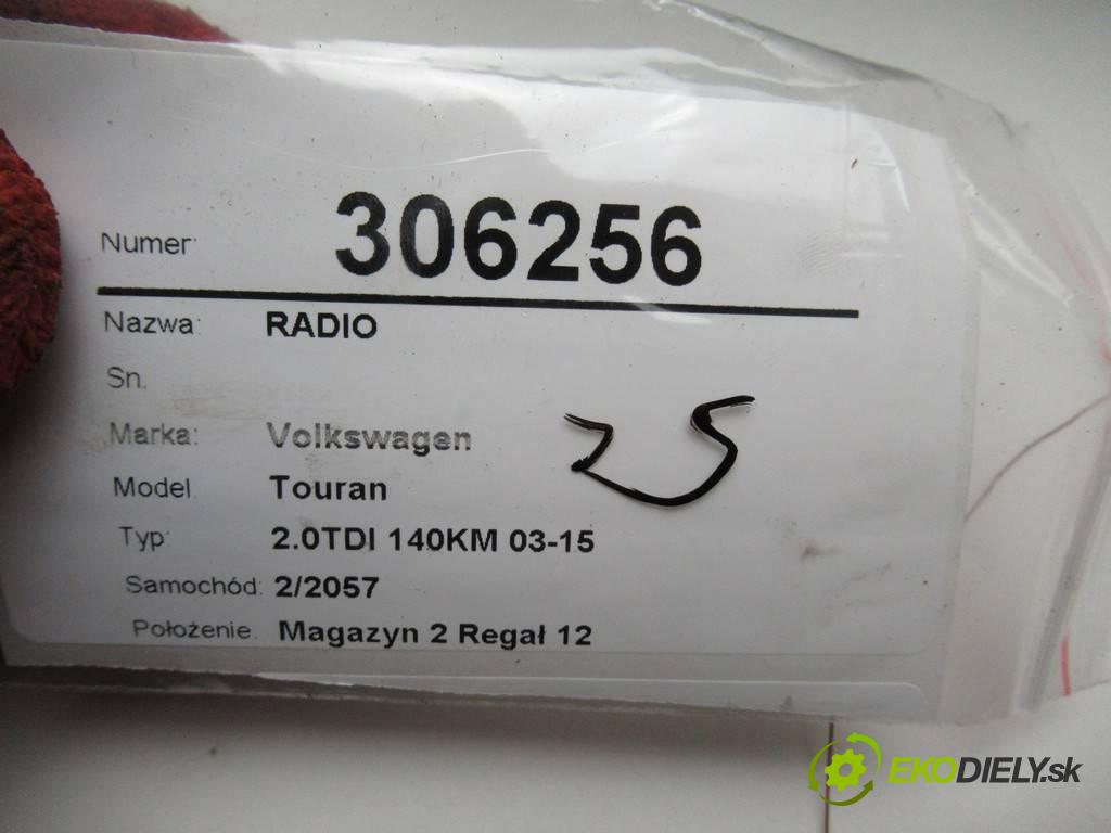 Volkswagen Touran  2003 100 kW 2.0TDI 140KM 03-15 2000 RADIO 1T0035194 (Audio zařízení)
