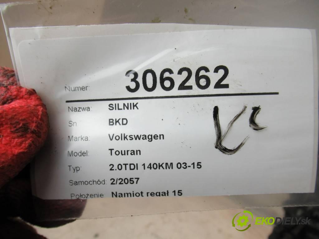 Volkswagen Touran  2003 100 kW 2.0TDI 140KM 03-15 2000 Motor BKD (Motory (kompletné))