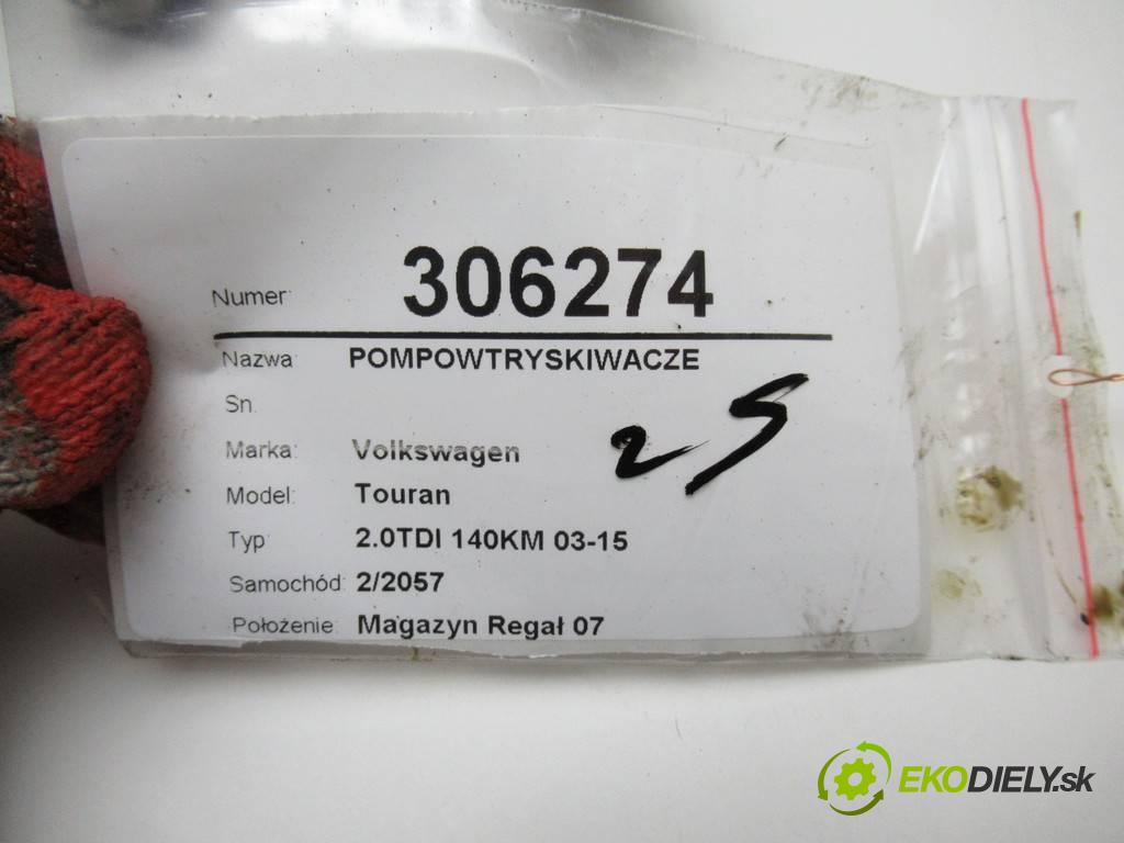 Volkswagen Touran  2003 100 kW 2.0TDI 140KM 03-15 2000 vstrekovače 0414720404 03G130073G (Vstrekovače)