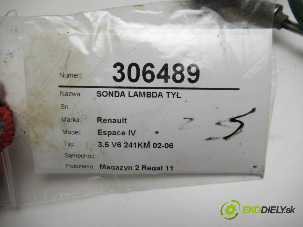 Renault Espace IV    3.5 V6 241KM 02-06  sonda lambda zad 8200163988 (Lambda sondy)