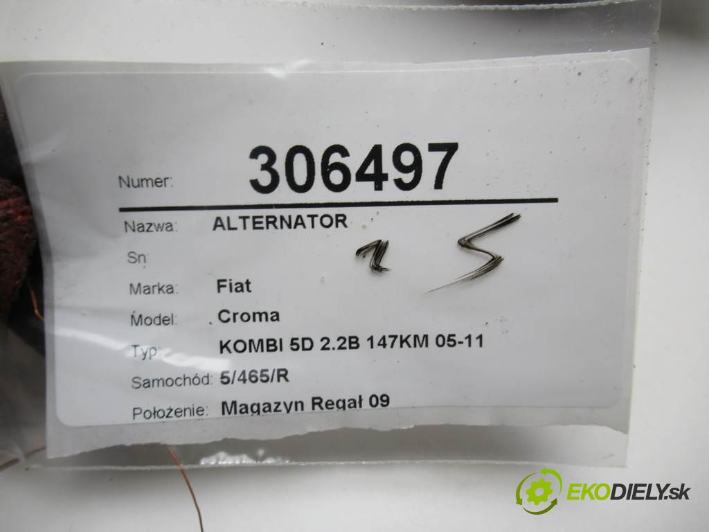 Fiat Croma  2005 108 kW KOMBI 5D 2.2B 147KM 05-11 2200 Alternátor 51734824 (Alternátory)