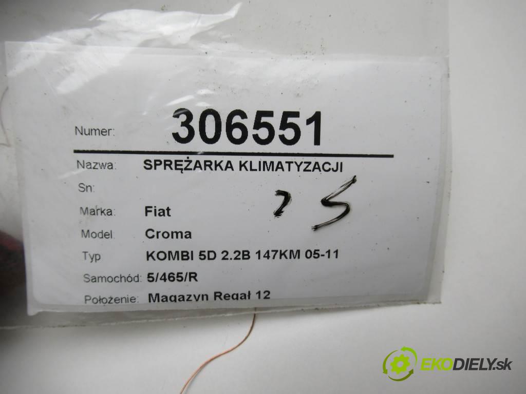Fiat Croma  2005 108 kW KOMBI 5D 2.2B 147KM 05-11 2200 kompresor klimatizace 13191996 (Kompresory)