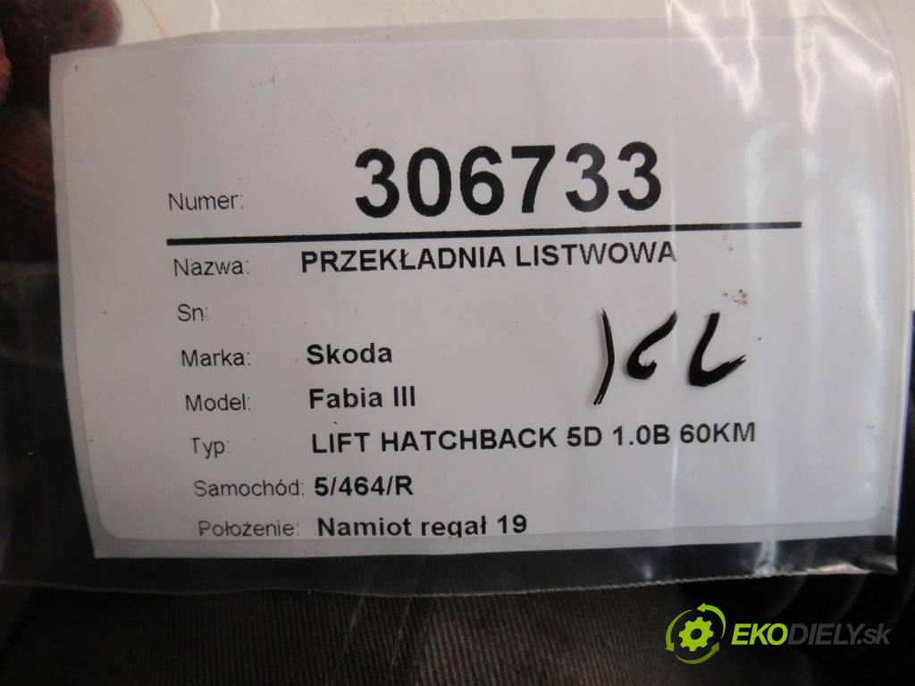 Skoda Fabia III  2019 44 kW LIFT HATCHBACK 5D 1.0B 60KM 1000 riadenie 6C1423058E (Riadenia)