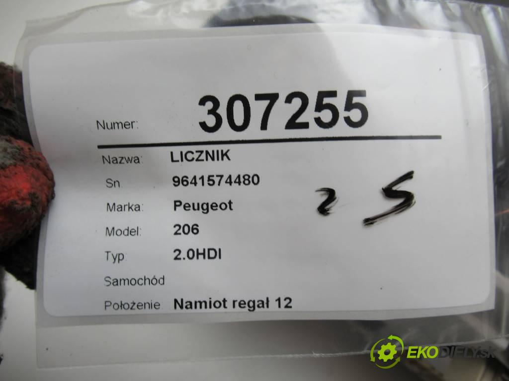 Peugeot 206    2.0HDI  Prístrojovka 9641574480 (Prístrojové dosky, displeje)