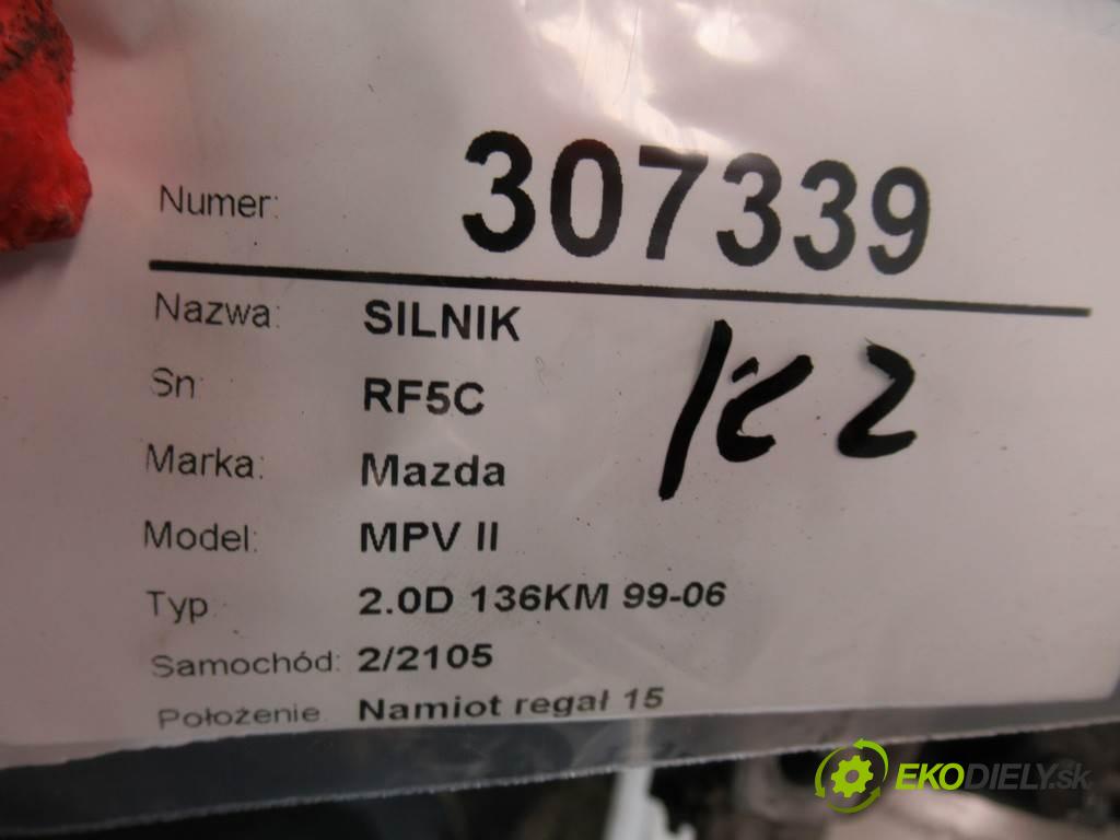 Mazda MPV II  2002 100 kW 2.0D 136KM 99-06 2000 motor RF5C (Motory (kompletní))