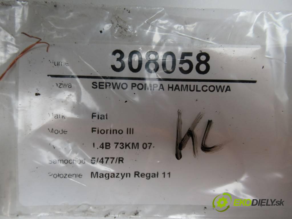 Fiat Fiorino III  2013 54 kW 1.4B 73KM 07- 1400 posilovač pumpa brzdová 51888598 (Posilovače brzd)