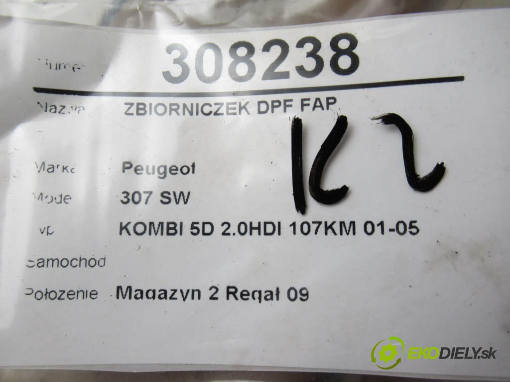 Peugeot 307 SW    KOMBI 5D 2.0HDI 107KM 01-05  Nádržka DPF FAP 10012600100 (Ostatné)