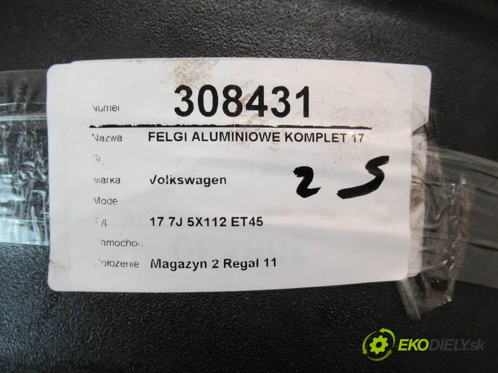 Volkswagen     17 7J 5X112 ET45  disky hliníkové 17  (Hliníkové)