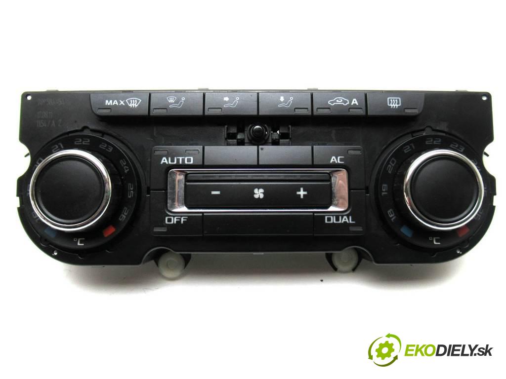 Skoda Octavia II LIFT  2011 103 kW KOMBI 5D 2.0TDI 140KM 08-13 2000 Panel ovládania kúrenia 3T0907044BK (Prepínače, spínače, tlačidlá a ovládače kúrenia)