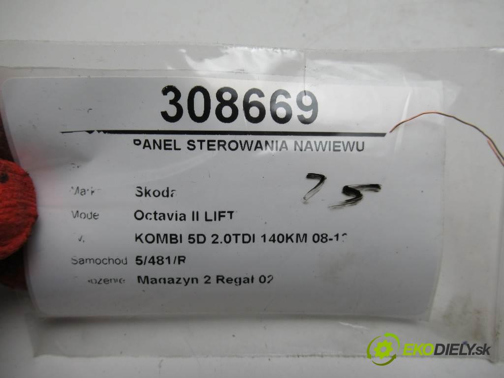 Skoda Octavia II LIFT  2011 103 kW KOMBI 5D 2.0TDI 140KM 08-13 2000 Panel ovládania kúrenia 3T0907044BK (Prepínače, spínače, tlačidlá a ovládače kúrenia)