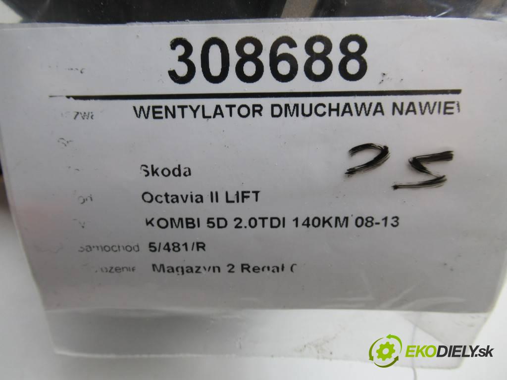 Skoda Octavia II LIFT  2011 103 kW KOMBI 5D 2.0TDI 140KM 08-13 2000 Ventilátor ventilátor kúrenia 1K1820015J (Ventilátory kúrenia)