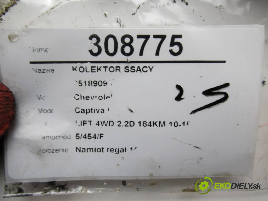 Chevrolet Captiva I   2013 135kW LIFT 4WD 2.2D 184KM 10-15 2231 Potrubie sacie, sanie 25189093 (Sacie potrubia)