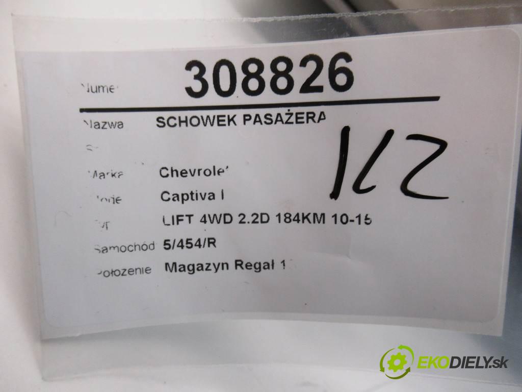 Chevrolet Captiva I   2013 135kW LIFT 4WD 2.2D 184KM 10-15 2231 Priehradka, kastlík spolujazdca 96630050 (Priehradky, kastlíky)