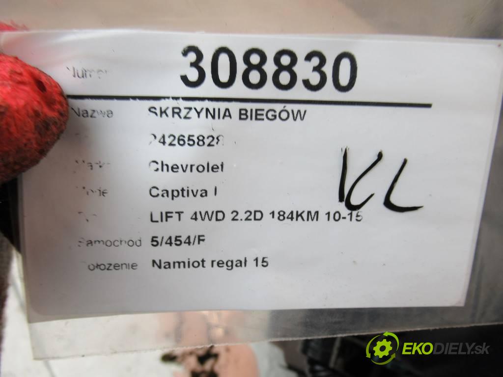 Chevrolet Captiva I   2013 135kW LIFT 4WD 2.2D 184KM 10-15 2231 převodovka 24265828 (Převodovky)