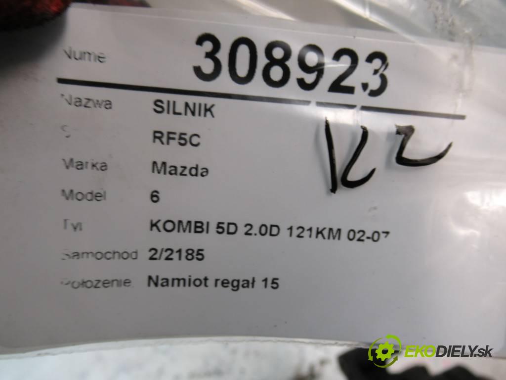 Mazda 6  2003 89 kW KOMBI 5D 2.0D 121KM 02-07 2000 Motor RF5C (Motory (kompletné))