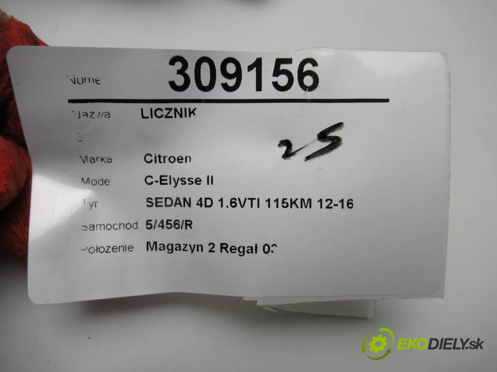 Citroen C-Elysse II  2013 85 kW SEDAN 4D 1.6VTI 115KM 12-16 1600 Prístrojovka 9805164080 (Prístrojové dosky, displeje)