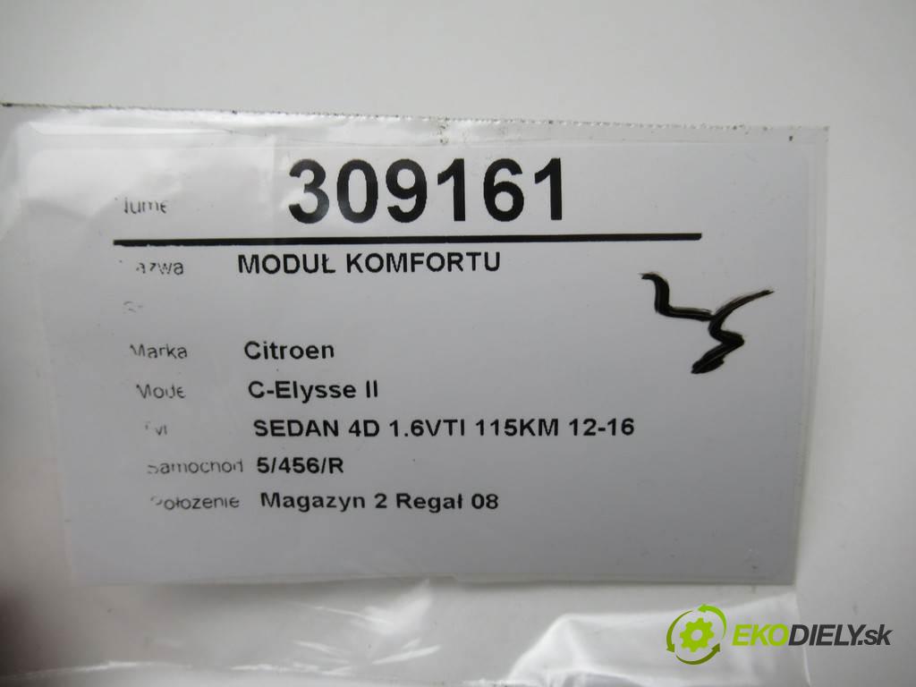 Citroen C-Elysse II  2013 85 kW SEDAN 4D 1.6VTI 115KM 12-16 1600 modul komfortu 9678355880 (Moduly komfortu)