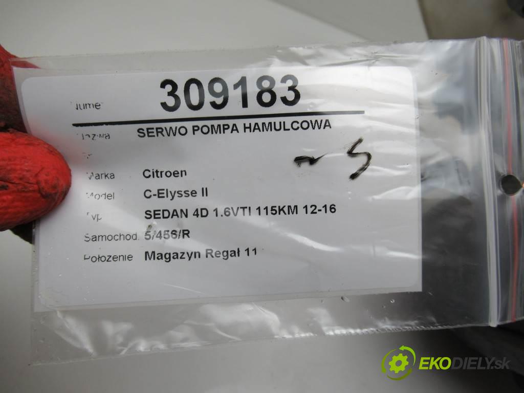 Citroen C-Elysse II  2013 85 kW SEDAN 4D 1.6VTI 115KM 12-16 1600 posilovač pumpa brzdová 9672460780 (Posilovače brzd)