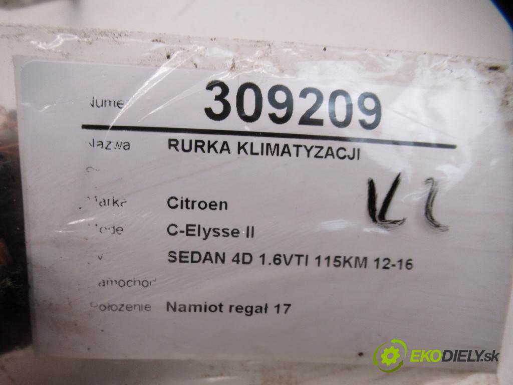 Citroen C-Elysse II    SEDAN 4D 1.6VTI 115KM 12-16  rúrka klimatizácie  (Rúrky klimatizácie)