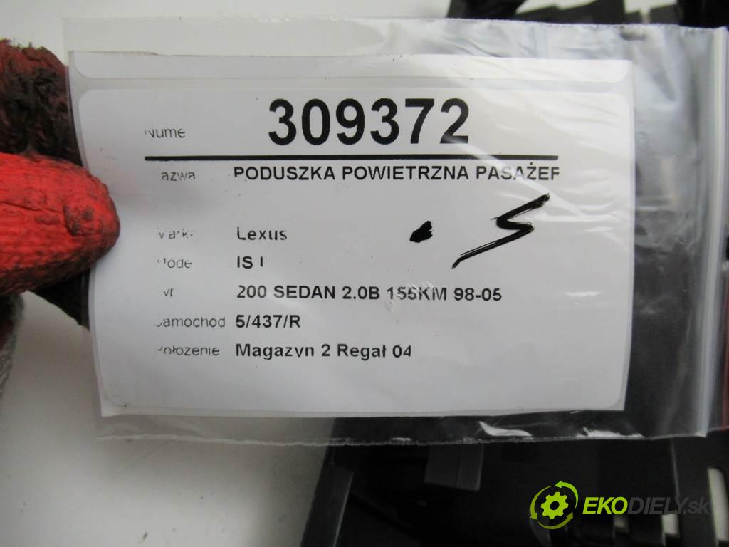 Lexus IS I  2001 114 kW 200 SEDAN 2.0B 155KM 98-05 2000 AirBag spolujazdca 73970-53020 (Airbagy)