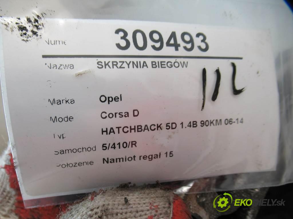Opel Corsa D   2008 66 kW HATCHBACK 5D 1.4B 90KM 06-14 1400 Prevodovka Z14XEP (Prevodovky)