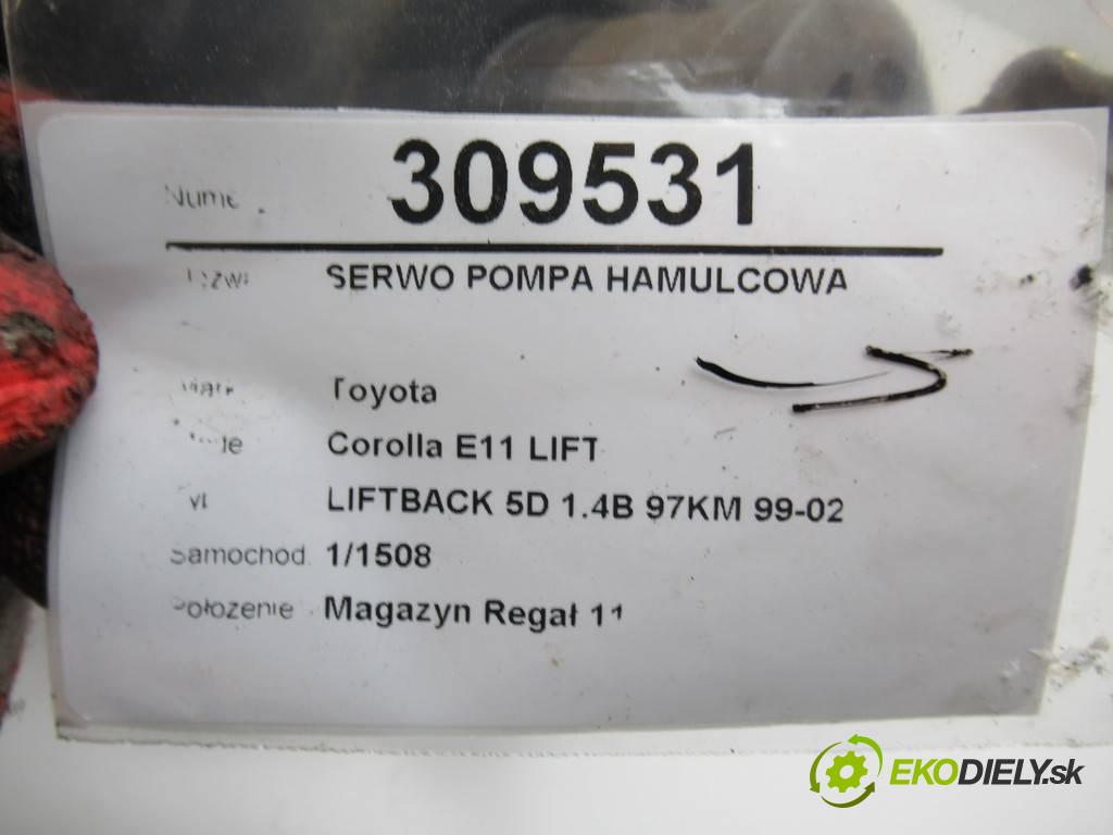 Toyota Corolla E11 LIFT  2000  LIFTBACK 5D 1.4B 97KM 99-02 1400 Posilovač Pumpa brzdová  (Posilňovače bŕzd)