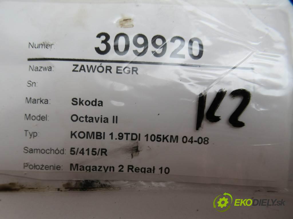 Skoda Octavia II  2009 77 kW KOMBI 1.9TDI 105KM 04-08 1900 Ventil EGR 03G129637A (EGR ventily)
