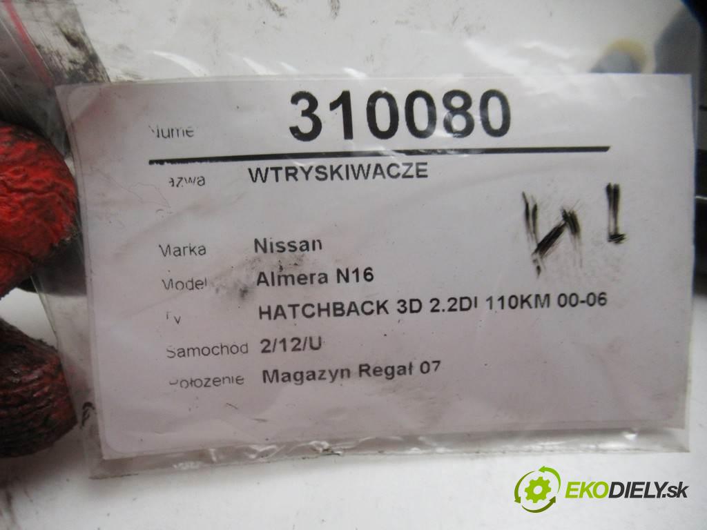 Nissan Almera N16  2000 81 kW HATCHBACK 3D 2.2DI 110KM 00-06 2200 vstřikovací ventily