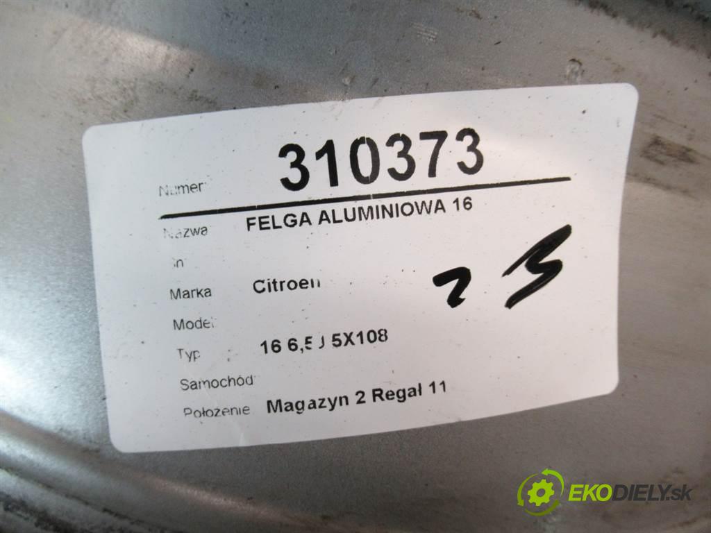 Citroen     16 6,5J 5X108   disk 16  (Hliníkové)