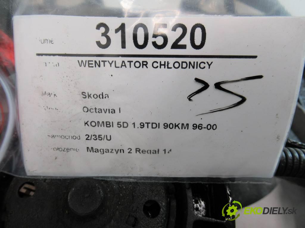 Skoda Octavia I  1999 66 kW KOMBI 5D 1.9TDI 90KM 96-00 1900 Ventilátor chladiča 1J0121207L (Ventilátory)