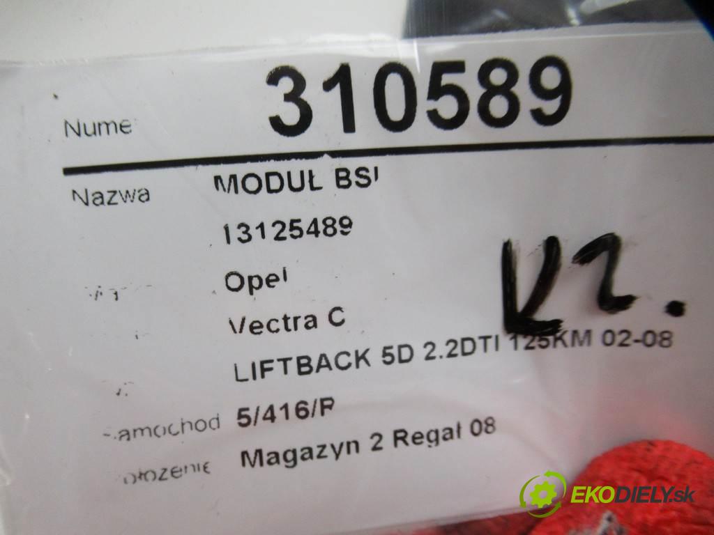 Opel Vectra C  2002 92 kW LIFTBACK 5D 2.2DTI 125KM 02-08 2200 modul BSI 13125489 (Pojistkové skříňky)