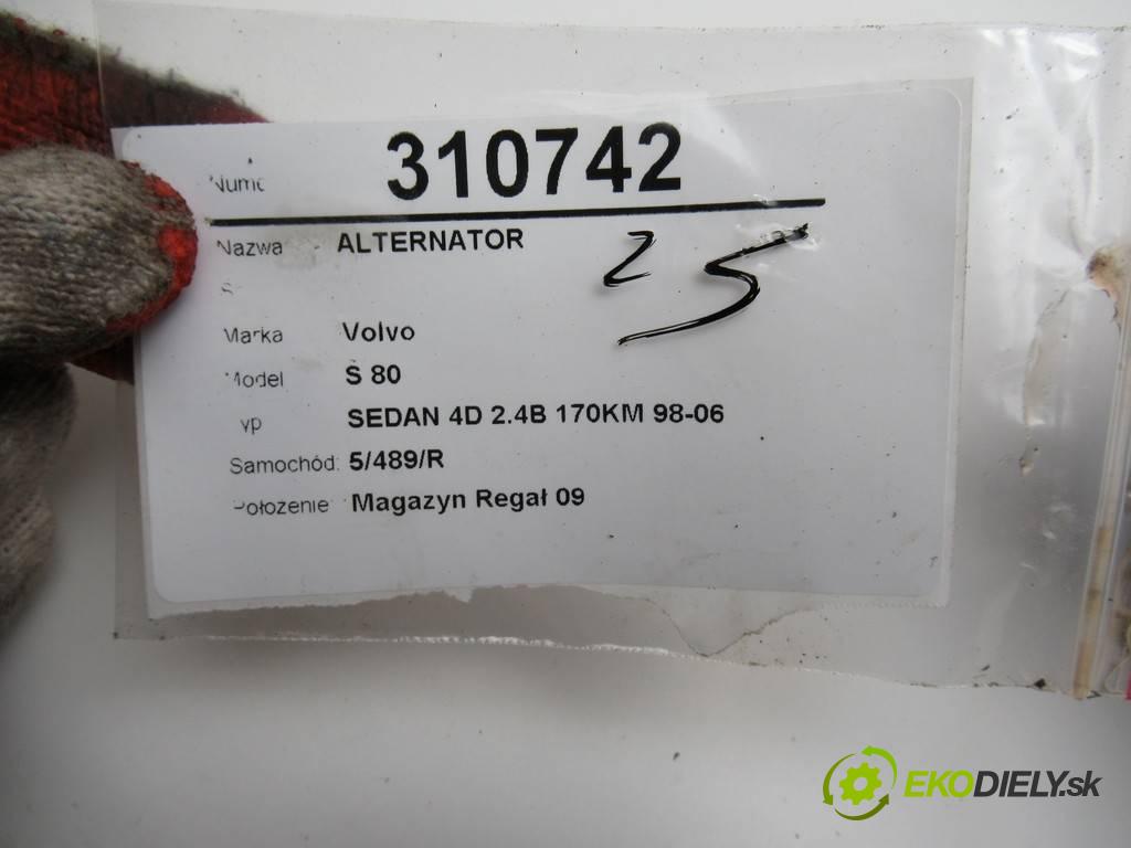 Volvo S80  2000 125 kW SEDAN 4D 2.4B 170KM 98-06 2400 Alternátor 8622786 (Alternátory)