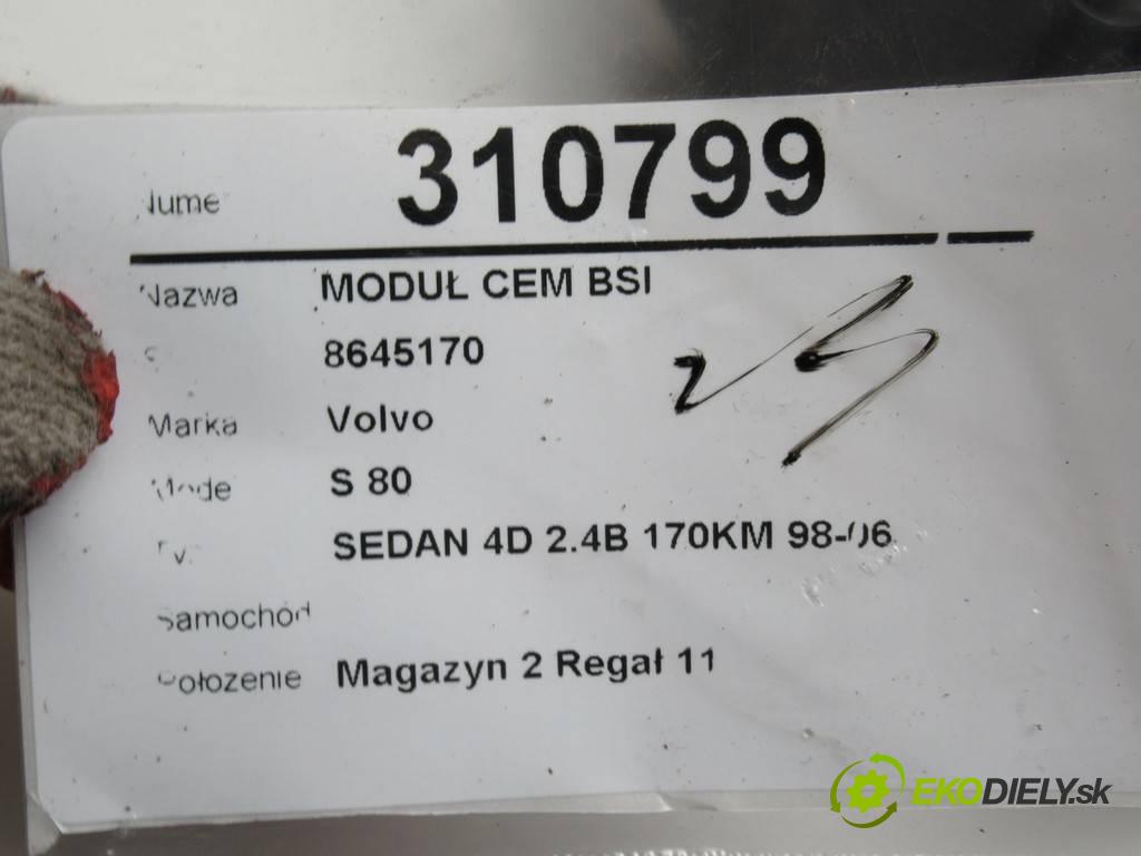 Volvo S80    SEDAN 4D 2.4B 170KM 98-06  Modul CEM BSI 8645170