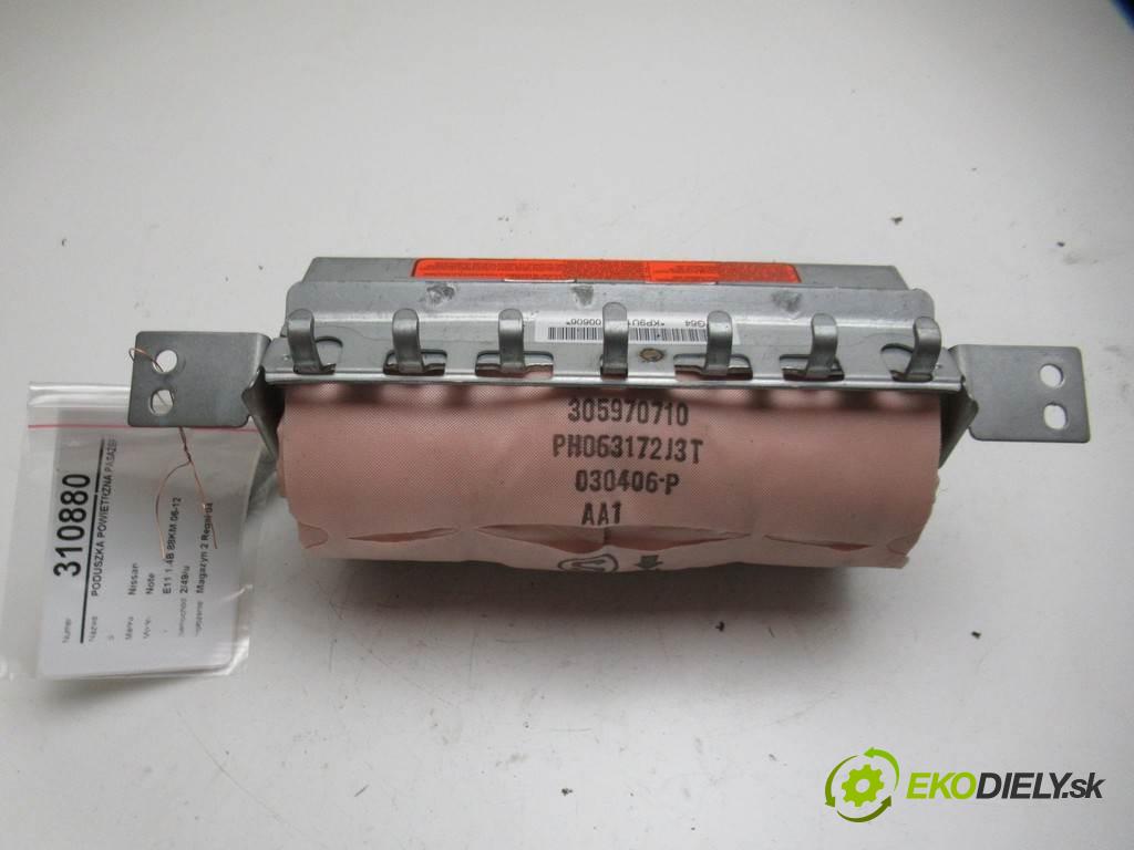 Nissan Note  2006 65 kW E11 1.4B 88KM 06-12 1400 AirBag spolujazdca 305970710 (Airbagy)