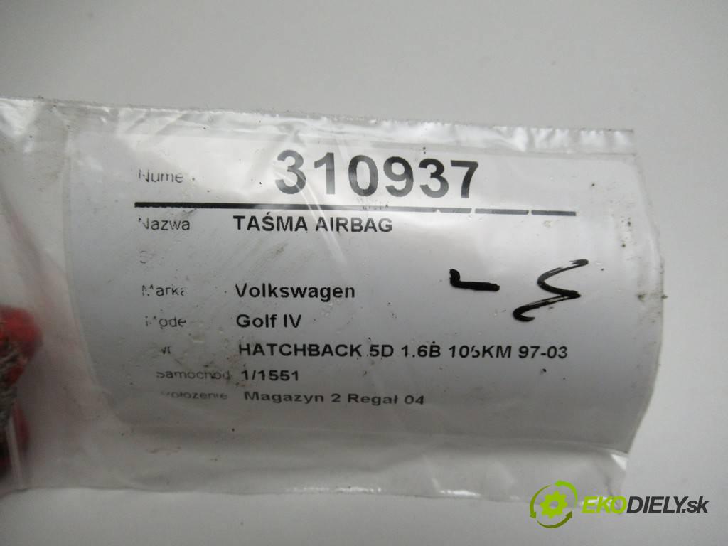 Volkswagen Golf IV  2000 77 kW HATCHBACK 5D 1.6B 105KM 97-03 1600 Krúžok, slimák airbag 1j0959653C (Airbagy)