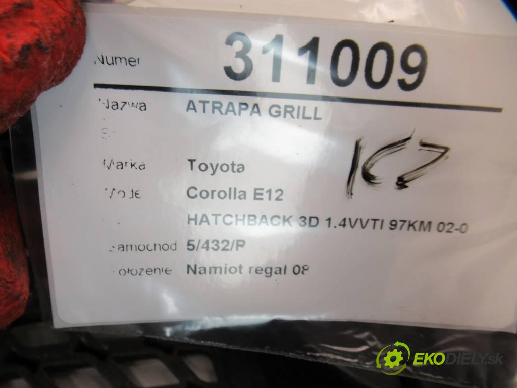 Toyota Corolla E12  2002 71 kW HATCHBACK 3D 1.4VVTI 97KM 02-07 1400 Mriežka maska  (Mriežky, masky)