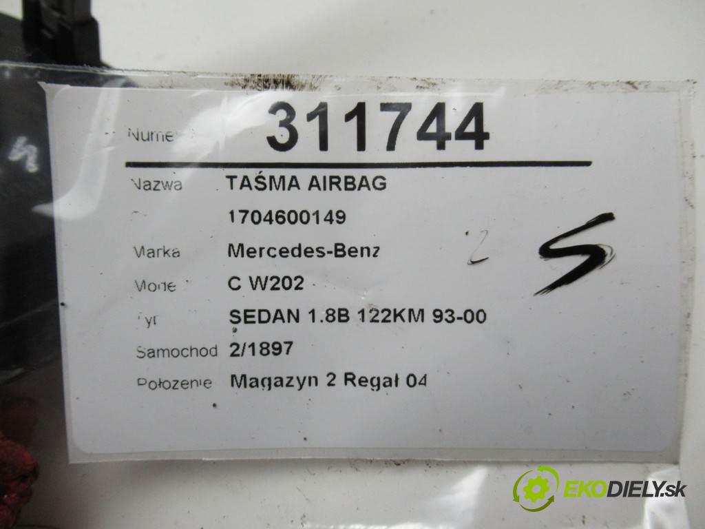 Mercedes-Benz C W202  1994 90 kW SEDAN 1.8B 122KM 93-00 1800 Krúžok, slimák airbag 1704600149 (Airbagy)
