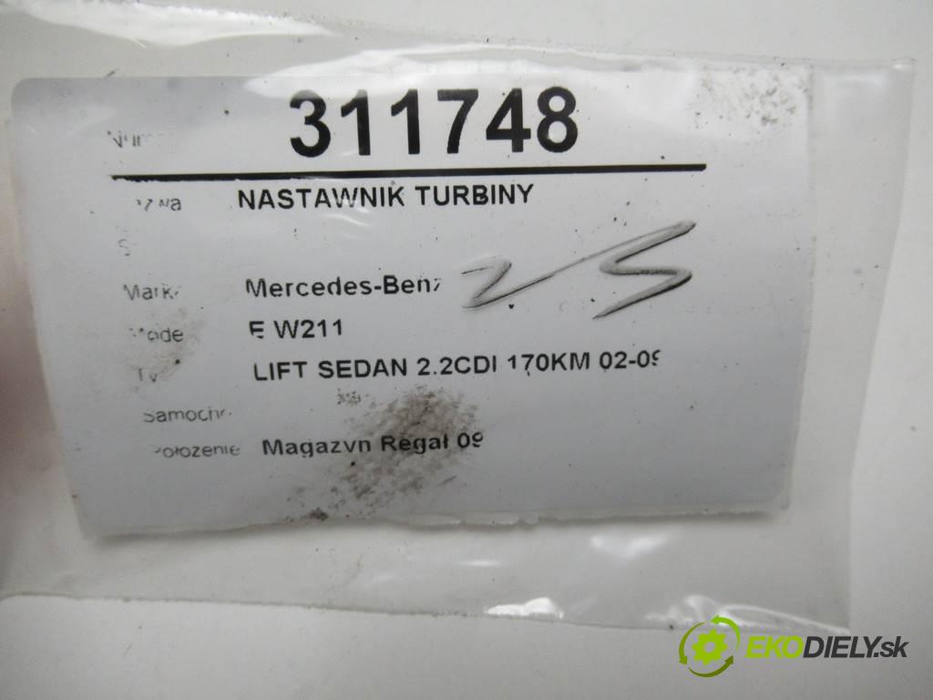 Mercedes-Benz E W211    LIFT SEDAN 2.2CDI 170KM 02-09  nastavovač turba 6NW009228 (Ostatní)