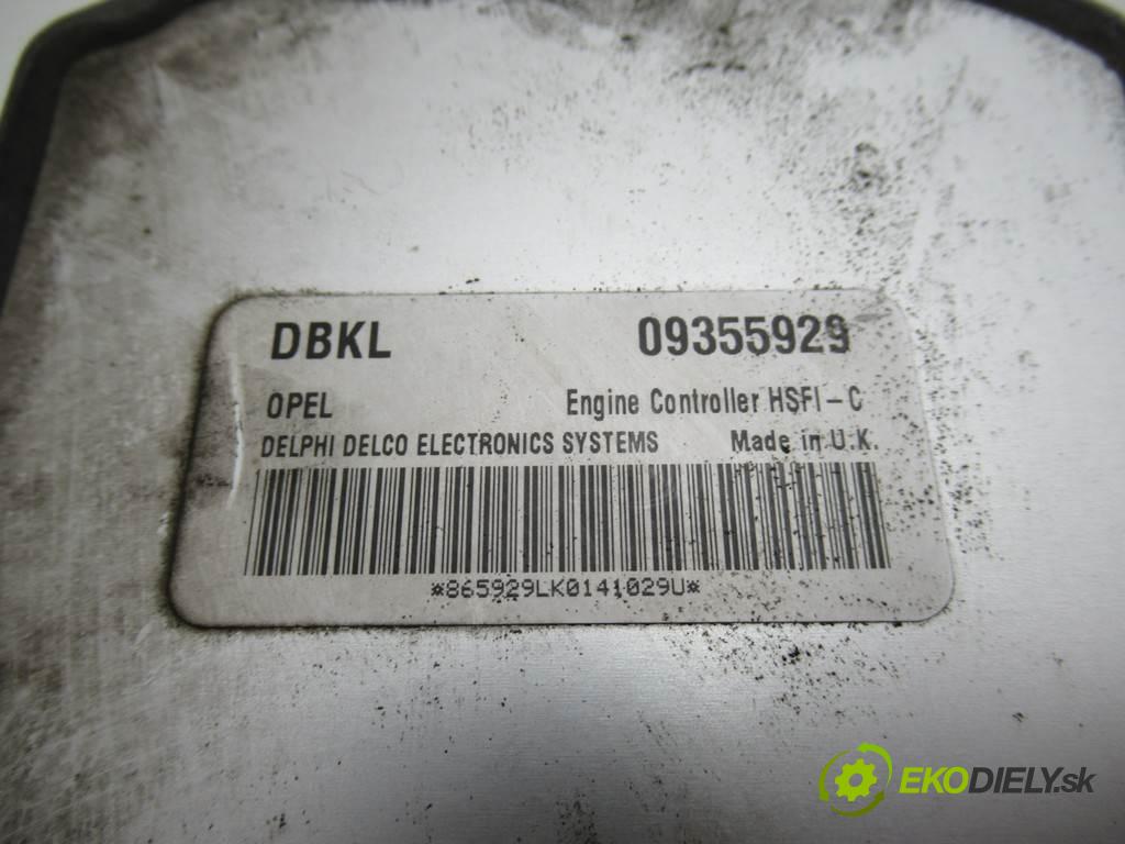 Opel Astra G  2000 74 kW HATCHBACK 3D 1.6B 101KM 98-09 1600 riadiaca jednotka Motor 09355929 (Riadiace jednotky)