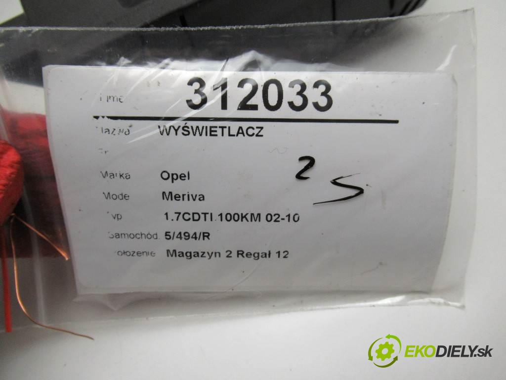 Opel Meriva  2004 74 kW 1.7CDTI 100KM 02-10 1700 Dislpej 009164455 (Prístrojové dosky, displeje)