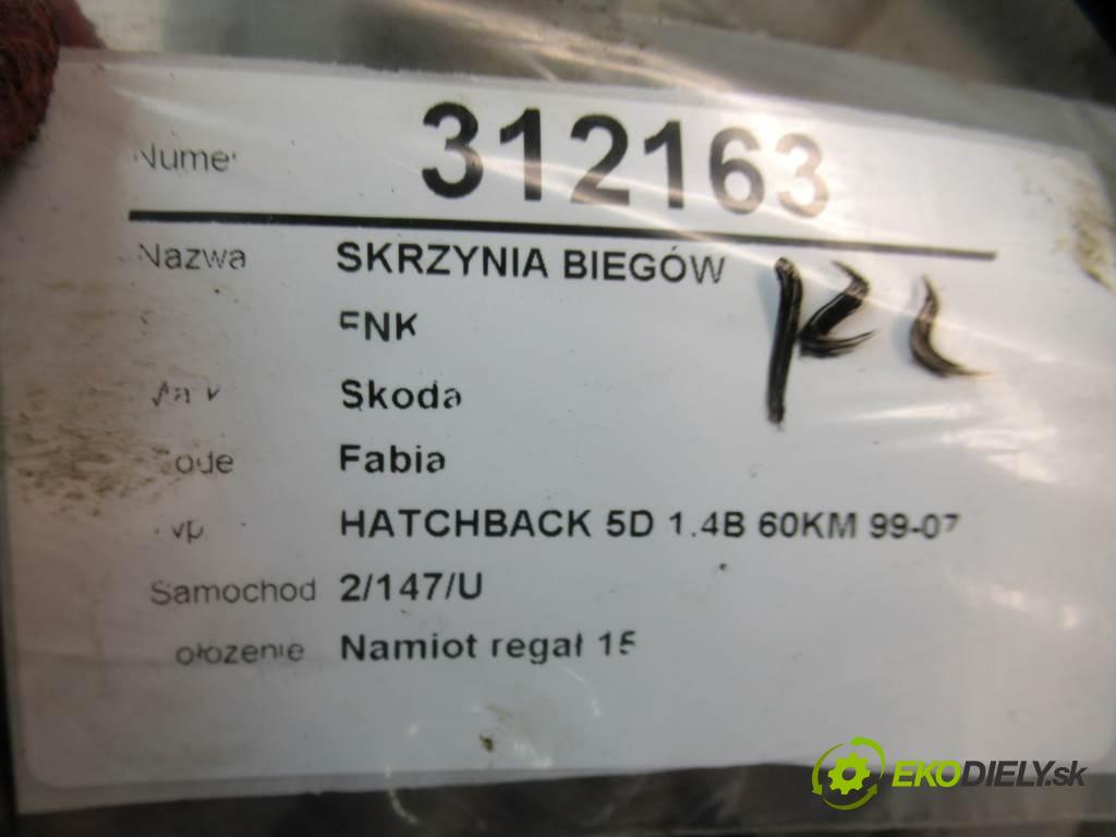 Skoda Fabia  2001 44kw HATCHBACK 5D 1.4B 60KM 99-07 1400 Prevodovka FNK (Prevodovky)