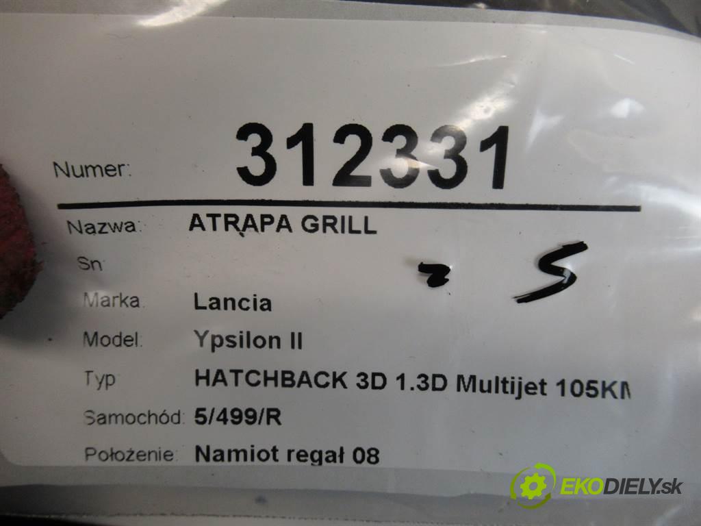 Lancia Ypsilon II  2007 77 kW HATCHBACK 3D 1.3D Multijet 105KM 03-11 1200 mřížka maska 735428201 (Mřížky (masky) chladičů)