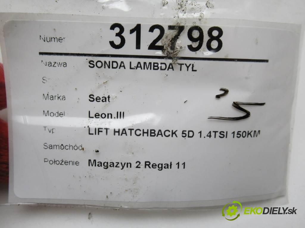 Seat Leon III    LIFT HATCHBACK 5D 1.4TSI 150KM 12-20  sonda lambda zad 04E906262DT (Lambda sondy)